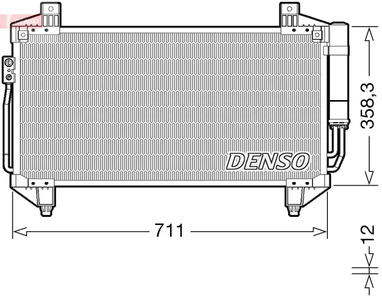 Kondensator, Klimaanlage DENSO DCN45011