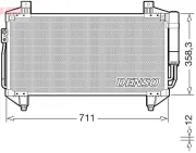 Kondensator, Klimaanlage DENSO DCN45011