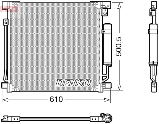 Kondensator, Klimaanlage DENSO DCN45013 Bild Kondensator, Klimaanlage DENSO DCN45013
