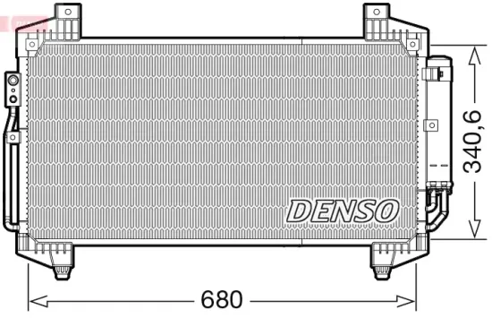 Kondensator, Klimaanlage DENSO DCN45014 Bild Kondensator, Klimaanlage DENSO DCN45014