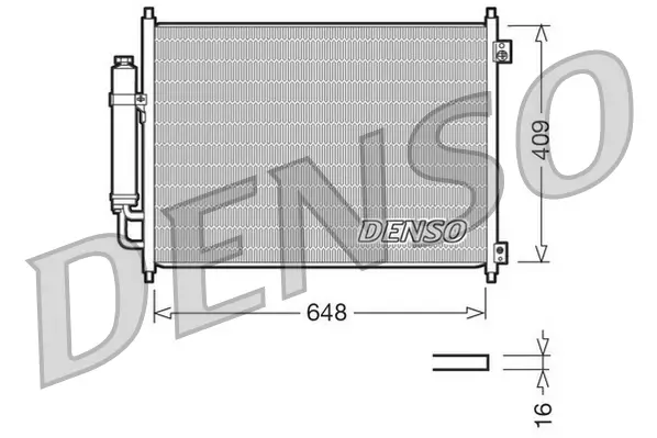 Kondensator, Klimaanlage DENSO DCN46001