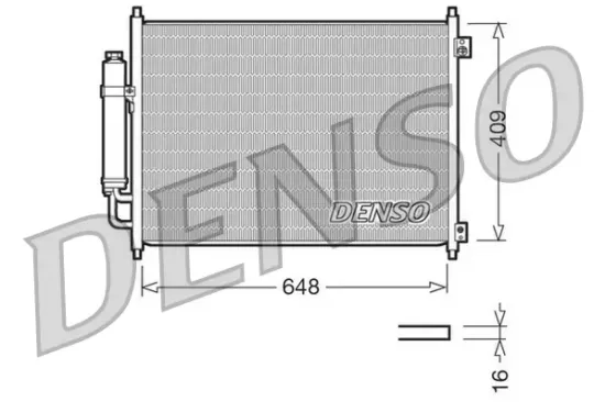 Kondensator, Klimaanlage DENSO DCN46001 Bild Kondensator, Klimaanlage DENSO DCN46001