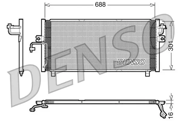 Kondensator, Klimaanlage DENSO DCN46004