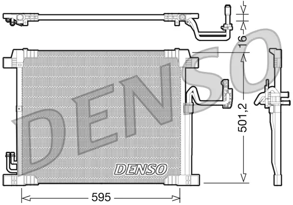 Kondensator, Klimaanlage DENSO DCN46012
