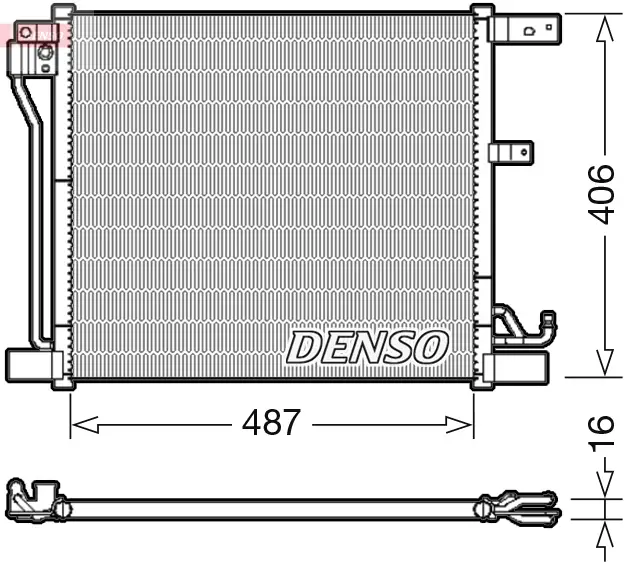 Kondensator, Klimaanlage DENSO DCN46018