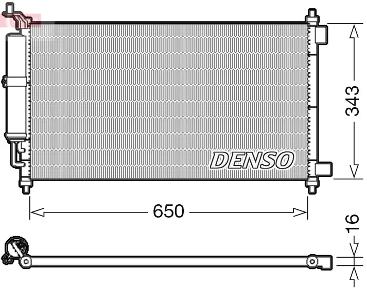 Kondensator, Klimaanlage DENSO DCN46020