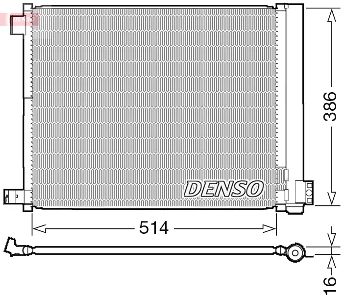 Kondensator, Klimaanlage DENSO DCN46022