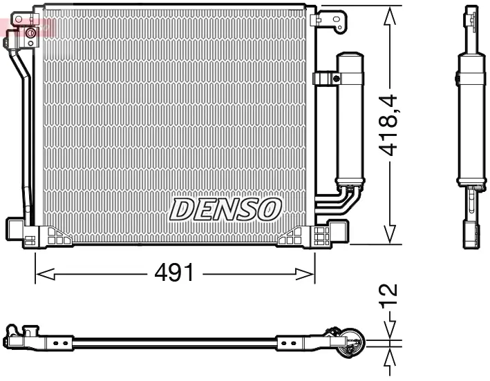 Kondensator, Klimaanlage DENSO DCN46025
