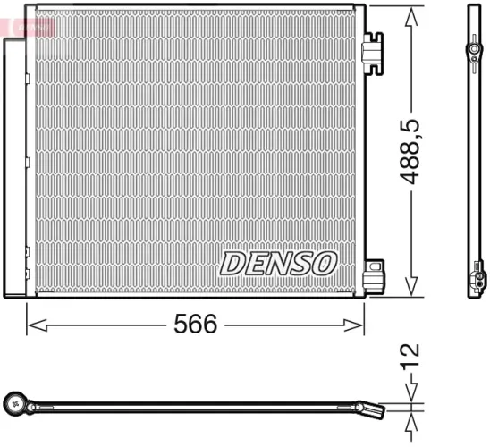 Kondensator, Klimaanlage DENSO DCN46026 Bild Kondensator, Klimaanlage DENSO DCN46026