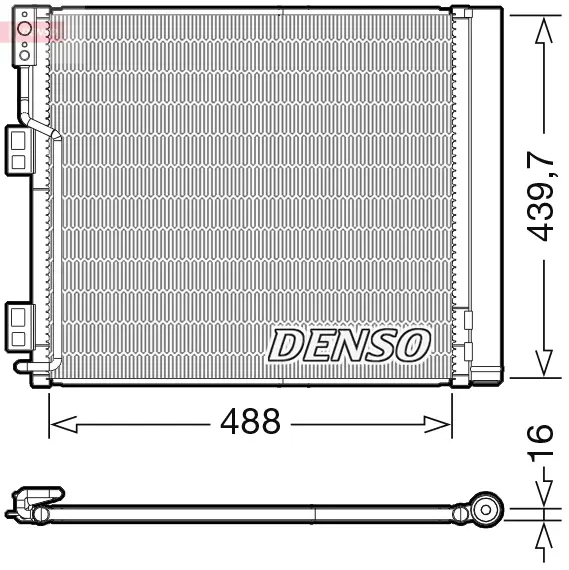 Kondensator, Klimaanlage DENSO DCN46028