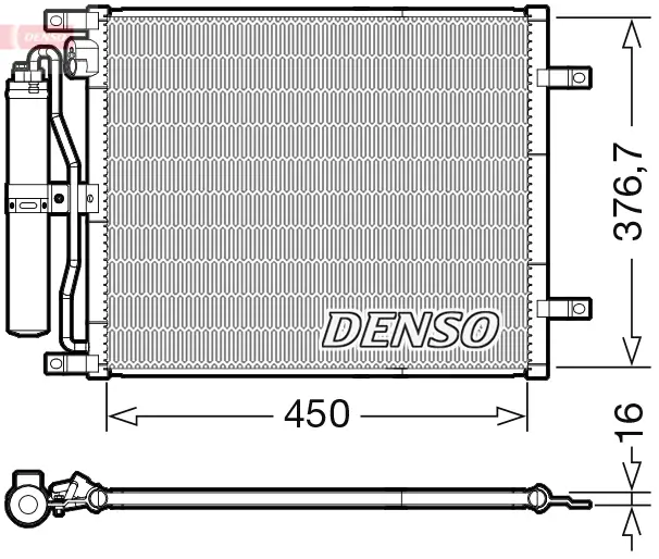 Kondensator, Klimaanlage DENSO DCN46029