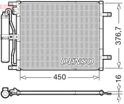 Kondensator, Klimaanlage DENSO DCN46029