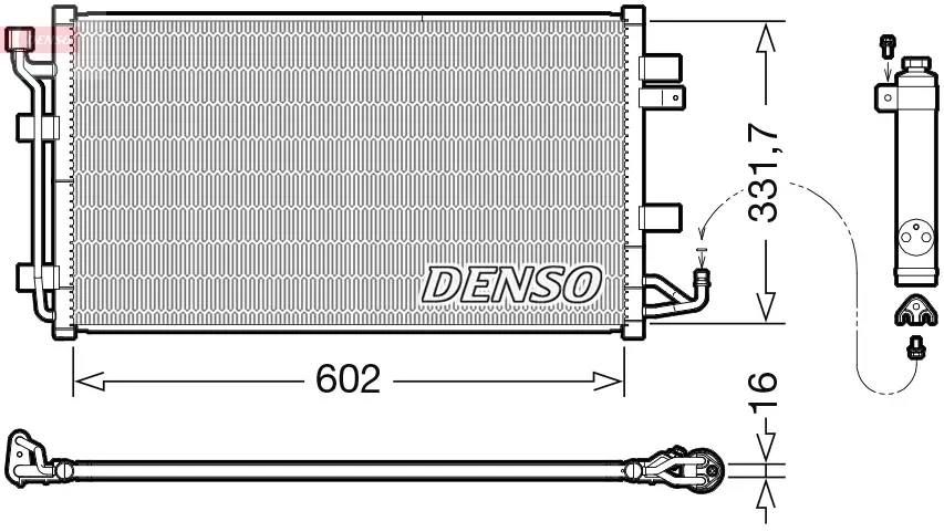 Kondensator, Klimaanlage DENSO DCN46035