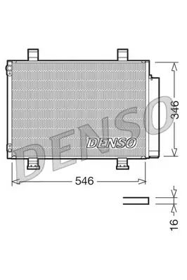 Kondensator, Klimaanlage DENSO DCN47001