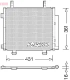 Kondensator, Klimaanlage DENSO DCN47004