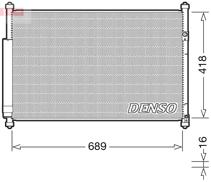 Kondensator, Klimaanlage DENSO DCN47006