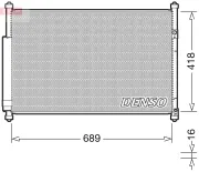 Kondensator, Klimaanlage DENSO DCN47006