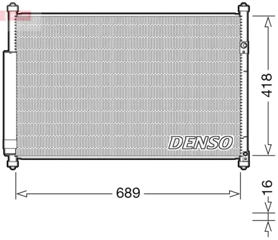 Kondensator, Klimaanlage DENSO DCN47006 Bild Kondensator, Klimaanlage DENSO DCN47006