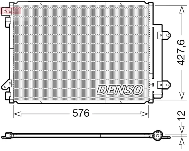 Kondensator, Klimaanlage DENSO DCN47008