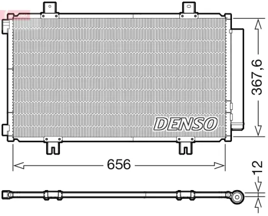 Kondensator, Klimaanlage DENSO DCN47009 Bild Kondensator, Klimaanlage DENSO DCN47009