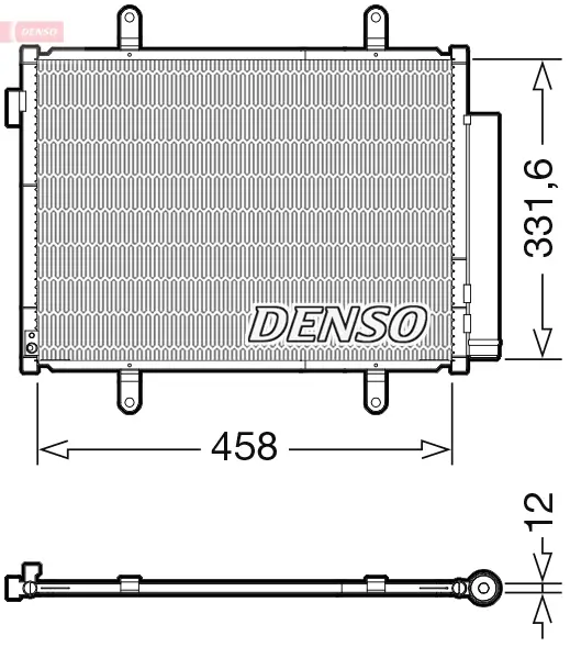 Kondensator, Klimaanlage DENSO DCN47011