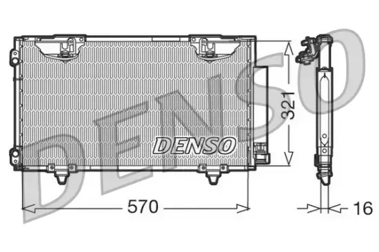 Kondensator, Klimaanlage DENSO DCN50010 Bild Kondensator, Klimaanlage DENSO DCN50010