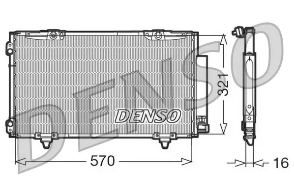 Kondensator, Klimaanlage DENSO DCN50011