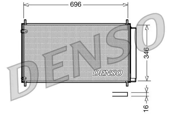 Kondensator, Klimaanlage DENSO DCN50022