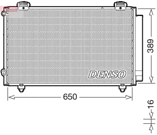Kondensator, Klimaanlage DENSO DCN50023 Bild Kondensator, Klimaanlage DENSO DCN50023