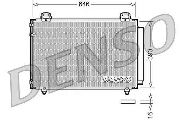 Kondensator, Klimaanlage DENSO DCN50024