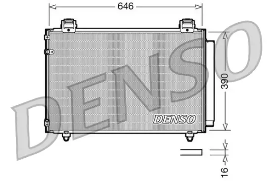 Kondensator, Klimaanlage DENSO DCN50024 Bild Kondensator, Klimaanlage DENSO DCN50024