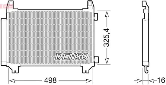 Kondensator, Klimaanlage DENSO DCN50028 Bild Kondensator, Klimaanlage DENSO DCN50028
