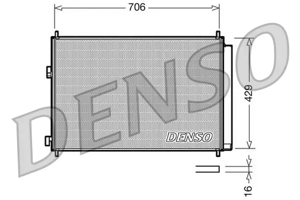 Kondensator, Klimaanlage DENSO DCN50030