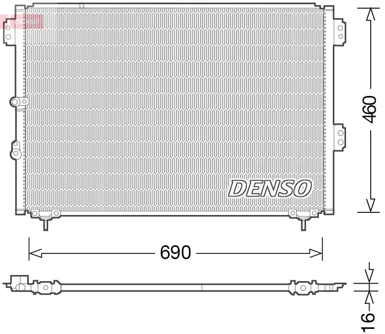 Kondensator, Klimaanlage DENSO DCN50033