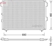 Kondensator, Klimaanlage DENSO DCN50033