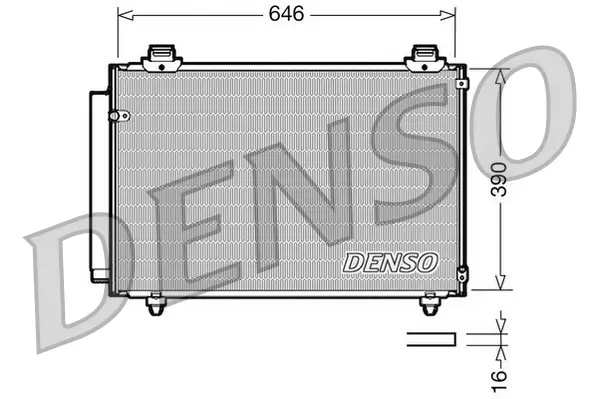 Kondensator, Klimaanlage DENSO DCN50035