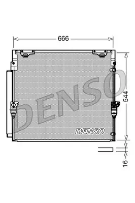 Kondensator, Klimaanlage DENSO DCN50036