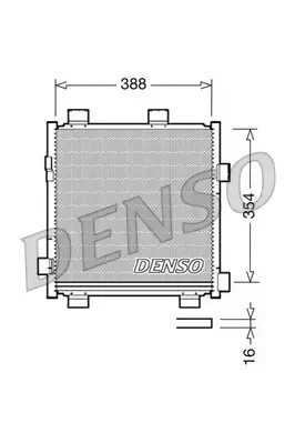 Kondensator, Klimaanlage DENSO DCN50040