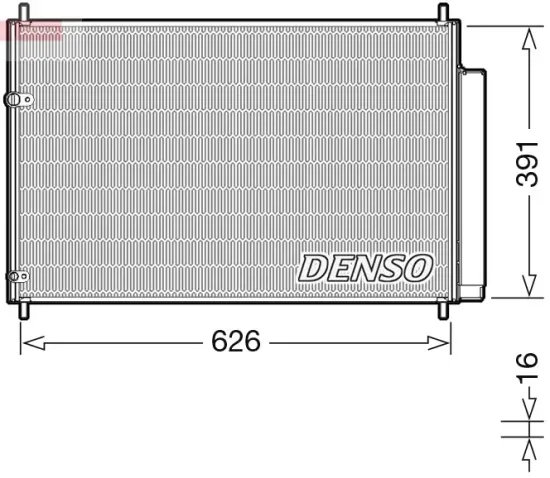 Kondensator, Klimaanlage DENSO DCN50041 Bild Kondensator, Klimaanlage DENSO DCN50041