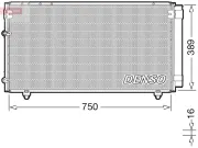 Kondensator, Klimaanlage DENSO DCN50042