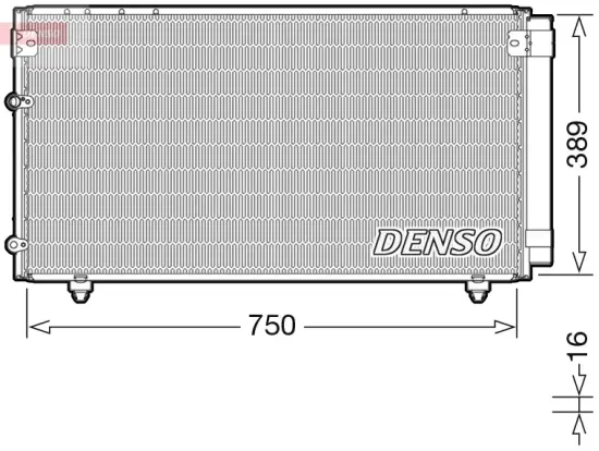 Kondensator, Klimaanlage DENSO DCN50042 Bild Kondensator, Klimaanlage DENSO DCN50042