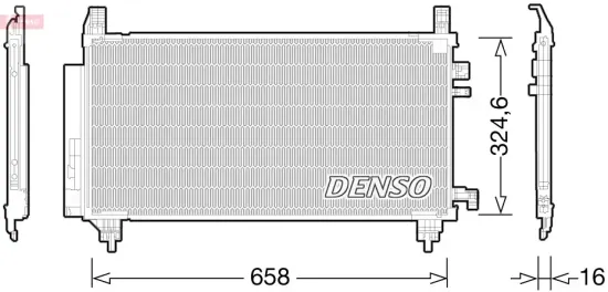 Kondensator, Klimaanlage DENSO DCN50046 Bild Kondensator, Klimaanlage DENSO DCN50046