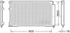 Kondensator, Klimaanlage DENSO DCN50047