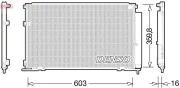 Kondensator, Klimaanlage DENSO DCN50047