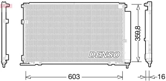 Kondensator, Klimaanlage DENSO DCN50047 Bild Kondensator, Klimaanlage DENSO DCN50047
