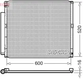 Kondensator, Klimaanlage DENSO DCN50051