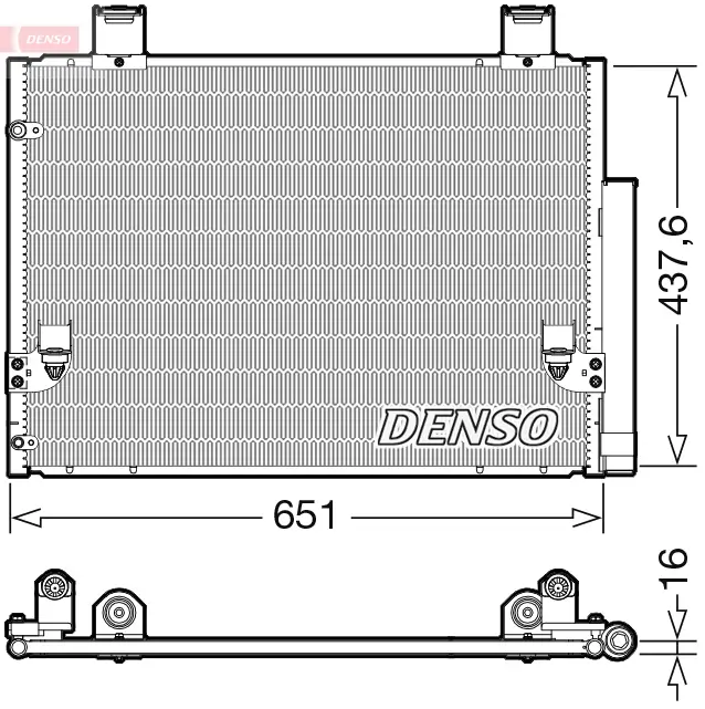 Kondensator, Klimaanlage DENSO DCN50057