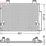 Kondensator, Klimaanlage DENSO DCN50057