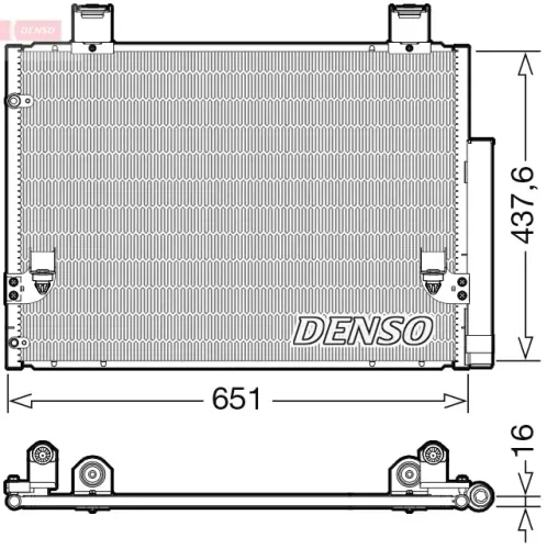 Kondensator, Klimaanlage DENSO DCN50057 Bild Kondensator, Klimaanlage DENSO DCN50057