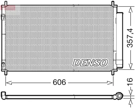 Kondensator, Klimaanlage DENSO DCN50058 Bild Kondensator, Klimaanlage DENSO DCN50058